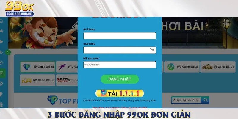 Quy trình 3 bước thực hiện đăng nhập tài khoản cược